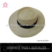 cheap 100% natural straw latest boater seagrass straw hat